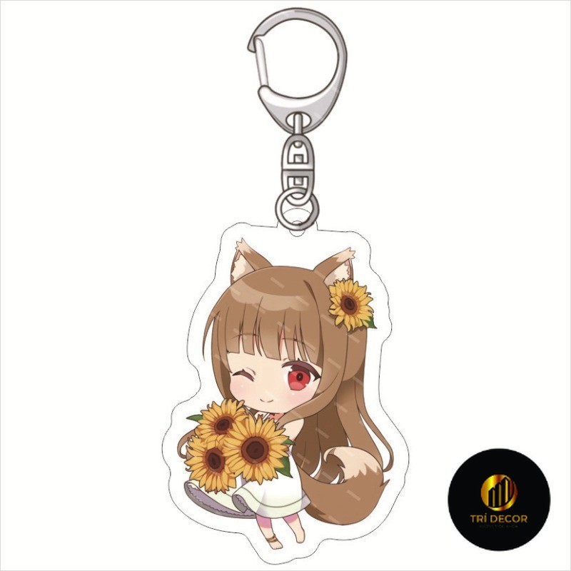 Móc Khoá, Mô Hình Standee Spice and Wolf Anime Manga Trang Trí Bàn Học