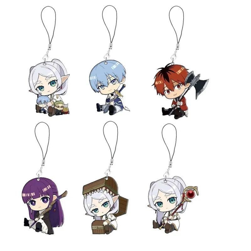 Anime Frieren: Beyond Journey's End Móc khóa acrylic, móc điện thoại hoạt hình Frieren, móc kh