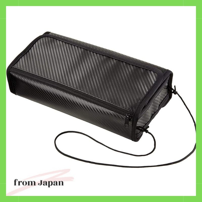 Napolex Fizz Car Tissue Case with Zippered Pocket for Masks, etc. Can be stored in shopping bags. An