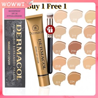 [Mua 1 tặng 1] Kem che khuyết điểm DERMACOL 14 màu Ống vàng Loại bỏ hình xăm che khuyết điểm sẹo che khuyết điểm Hỗ trợ giảm mụn Kem che khuyết điểm hình xăm BB Cream