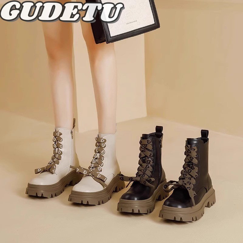 Doc martens dành cho nữ Giày bốt đùi cao đế dày phong cách cổ điển Anh Xe máy doc martens