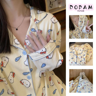 Nhật Bản Hoạt Hình Dễ Thương HelloKitty Bộ Đồ Ngủ Nữ Xuân Thu Mới Hello Kitty Quần Dài Tay Quần Áo Gia Đình