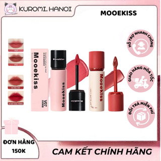[HỎA TỐC MOOEKISS] Son Kem Mooekiss Loại Son sáng da Son bóng mỏng nhẹ dưỡng ẩm tint lì không khô môi 3g KUROMICOSMETIC