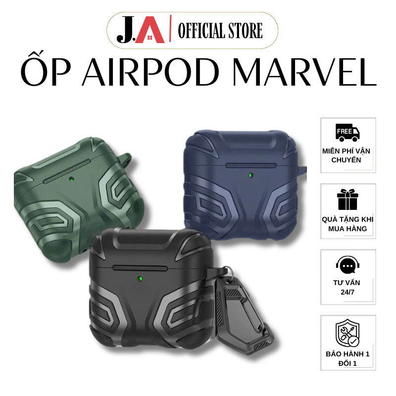 Ốp Chống Sốc Airpods 4 Kiểu Marvel Nhiều Màu Sắc Dễ Thương, Ốp Chống Sốc Airpods, Case Airpods (JA O