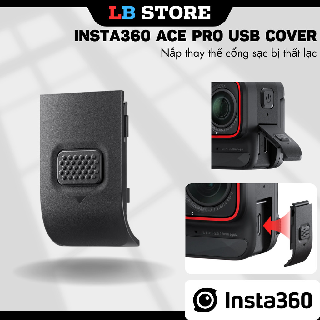 Nắp sạc pin Insta360 Ace Pro thay thế nắp máy USB Cover for Insta360 Ace Pro