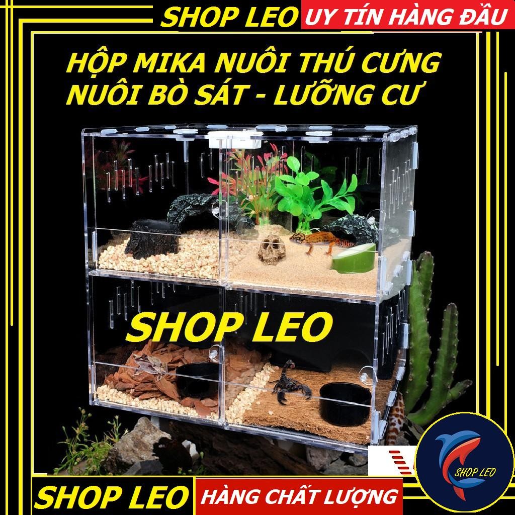 Lồng mika nuôi Thú cưng - Bò sát - Leopard Gecko - Bọ cạp - Thằn lằn