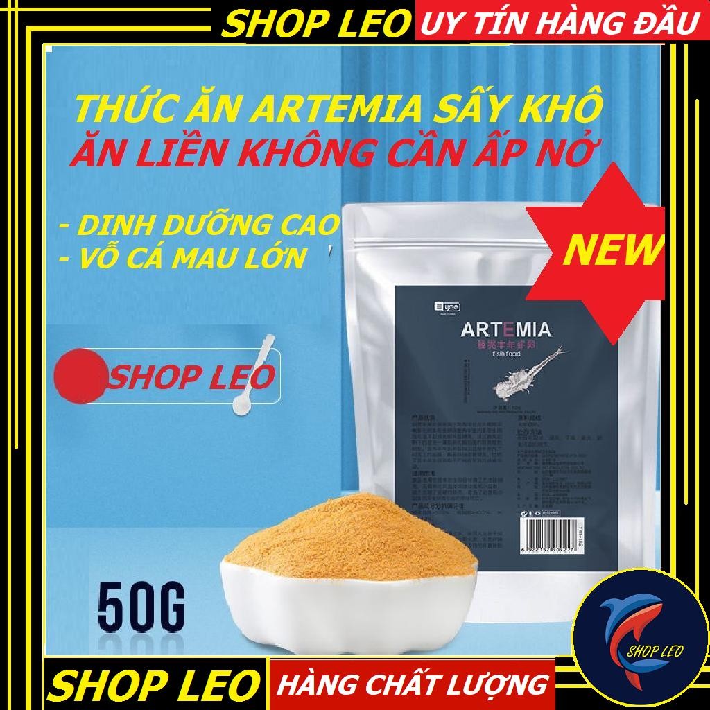 Thức ăn artemia YEE hộp (50 gram) sấy khô - Thức ăn cá giàu dinh dưỡng - artemia chất lượng cao