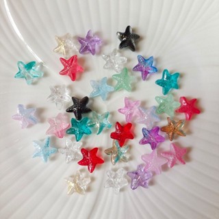 ̀̀̀5 cái charm SAO Biển thuỷ tinh trang trí vòng tay, vòng cổ, hoa tai, làm vòng handmade