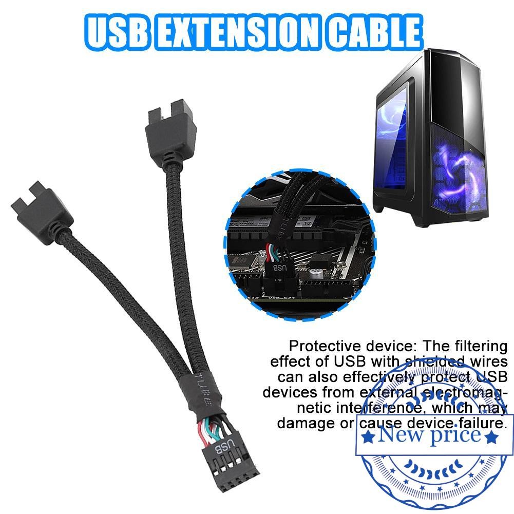 Bo mạch chủ Usb2.0 9 chân sang Dual 9 chân One-To-two 9pin Dual Pin 9usb sang A4a1
