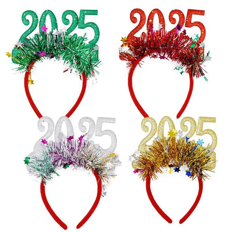 Panpia Chúc Mừng Năm Mới Trang Trí 2025 Lấp Lánh Vàng Bạc Ngôi Sao Kim Sa Lấp Lánh Đêm Giao Thừa Đảng Ảnh Đạo Cụ Giáng Sinh Năm Mới Đảng HEVN