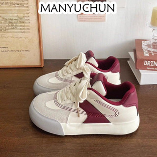 MANYUCHUN Giày Búp Bê Da Cao Cấp Phong Cách Pháp Thanh Lịch Dành Cho Nữ da mềm Sal thời trang công sở đẹp cao cấp Phong cách đơn giản Độn đế Cổ điển Màu sắc đa dạng FBL24B01MB 45Z241106