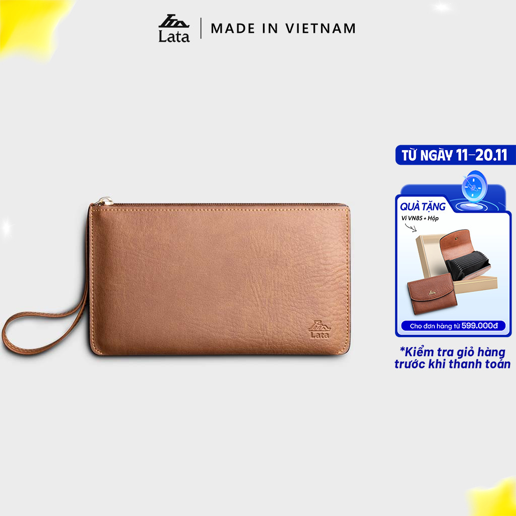 Clutch cầm tay da nữ thời trang Lata VN68