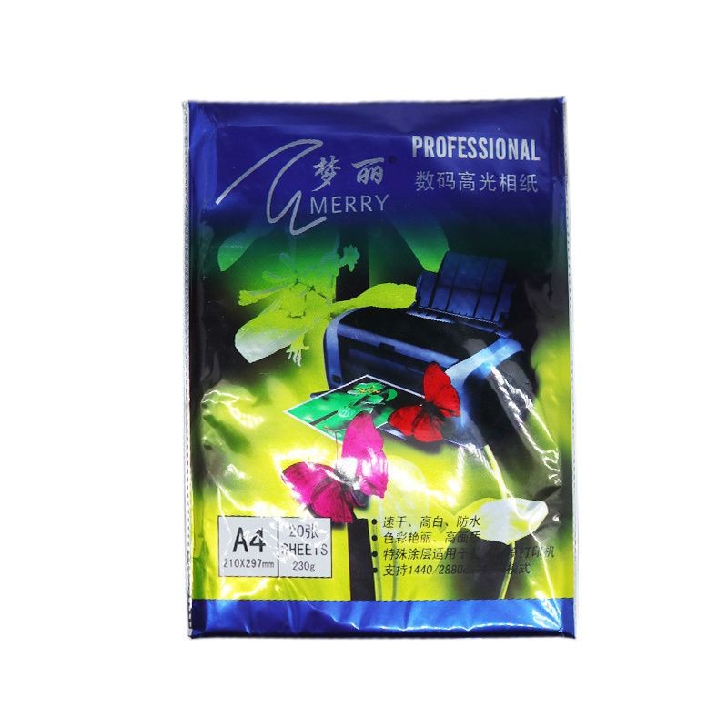 Giấy ảnh A4 giấy ảnh có độ bóng cao Giấy ảnh A4 giấy in