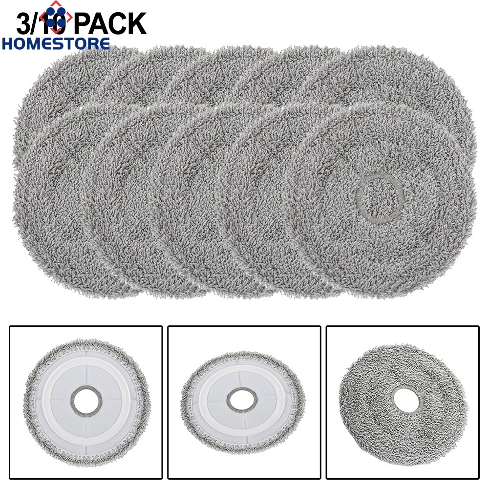 < Homestore > Vải lau nhà tái sử dụng 3 / 10 cho máy hút bụi Robot Uwant U200 / U200 Pro