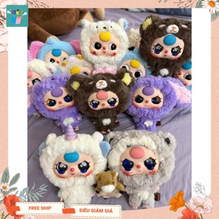 Baby Three Big Head Series Vinyl Face Plush - Hộp mù búp bê BABY THREE ĐẦU TO Blind Box