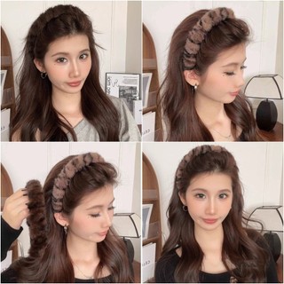 Băng đô sang trọng in hình da báo Hàn Quốc dành cho nữ Nước rửa mặt chống trượt mùa thu đông