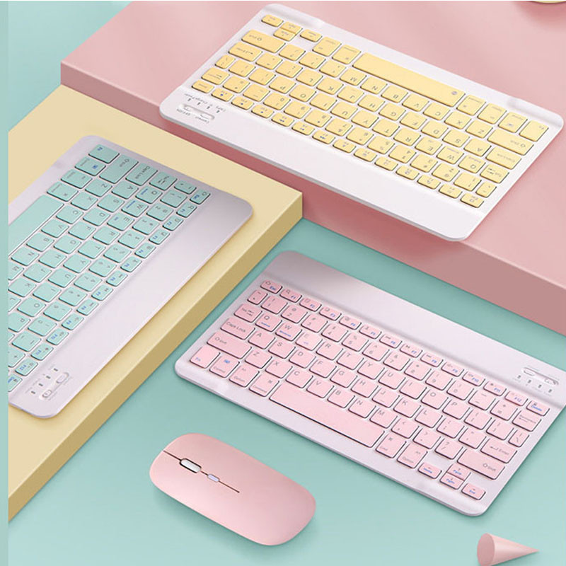 QT Bàn phím TECHZOONE không dây bluetooth nhiều màu