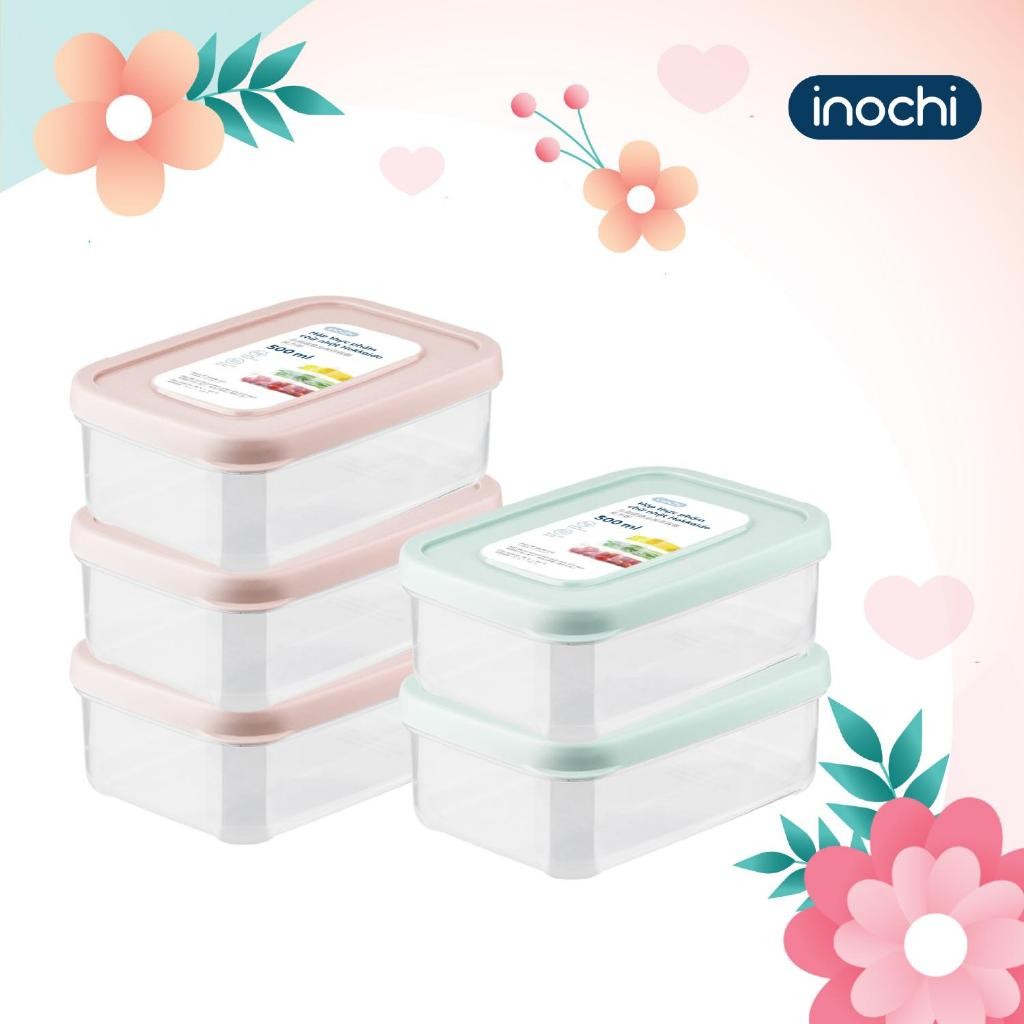  COMBO ✨HỘP CHỮ NHẬT - VUÔNG - TRÒN✨ Đựng thực phẩm tươi sống Hộp nhựa inochi Hộp trữ đông màu pastel 