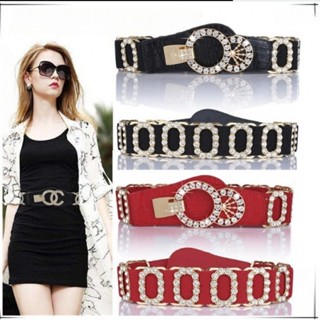  Thắt lưng thun rhinestone thời trang thắt lưng trang trí váy hàn quốc nữ thắt lưng co giãn nạm kim cương phụ kiện thắt lưng 