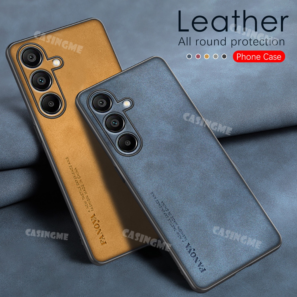 Ốp điện thoại họa tiết da Samsung A17 5G LTE Vỏ da cừu cho Samsung Galaxy A07 A17 A27 A37 A57 Samsun