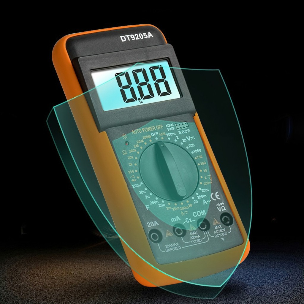 Đồng hồ đo điện, đồng hồ vạn năng Best 9205M đo Volt, ampe, điện trở và linh kiện điện tử cơ bản-JUG