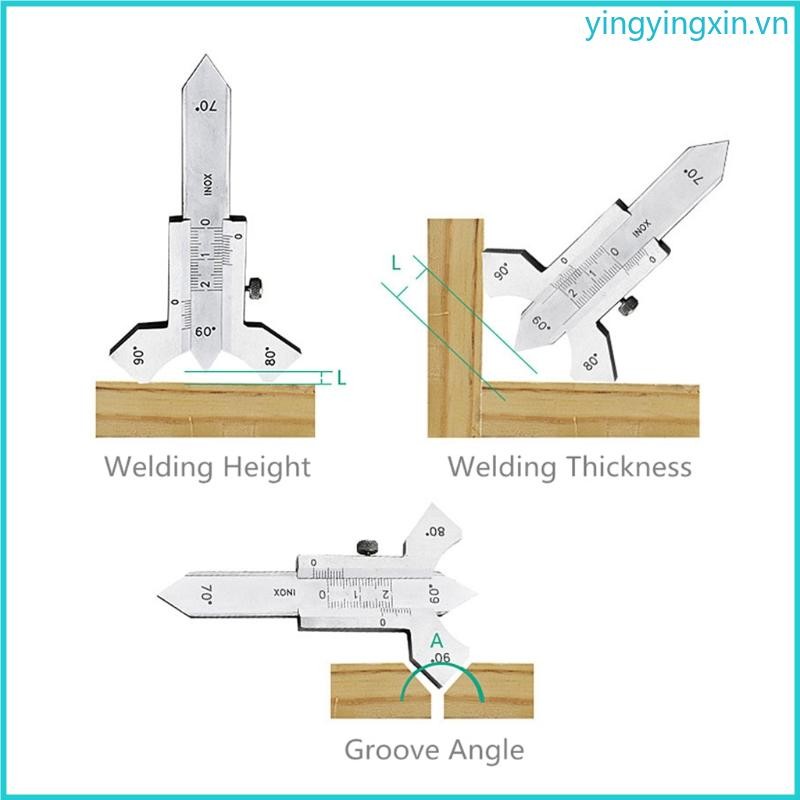 0-20mm Weld Gauge Welding Seam Gauge Weld Inspection Gauge Caliper Angle Ruler