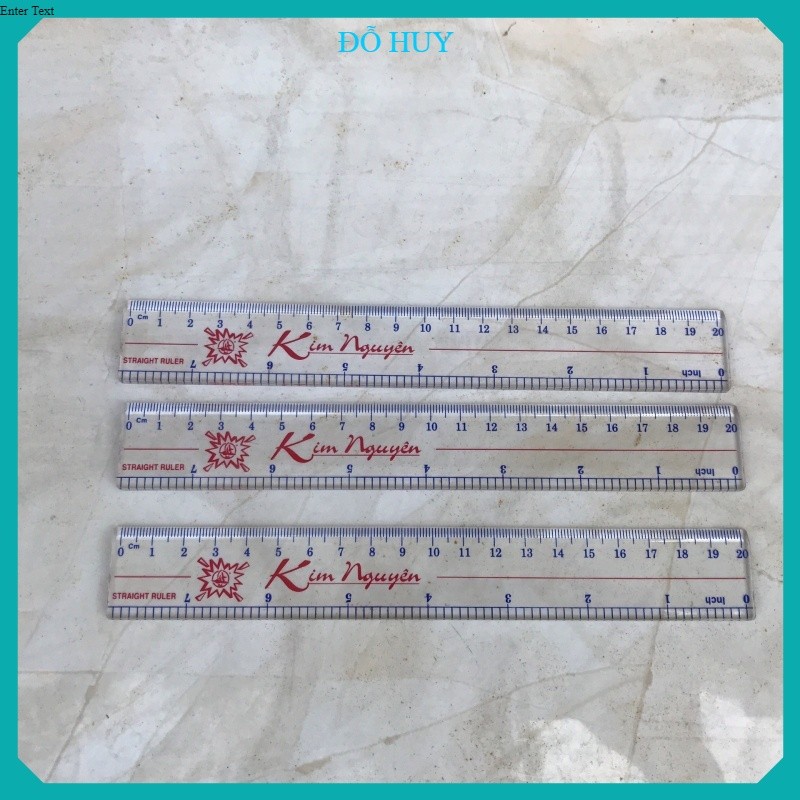 4 cây THƯỚC 20CM KIM NGUYÊN CỨNG[vpp giá sỉ]