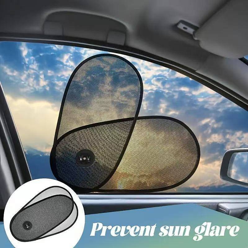 Car Side Window Adjustable Sunshade Foldable Sun Protection Heat Insulation Not Block Sight Side Win