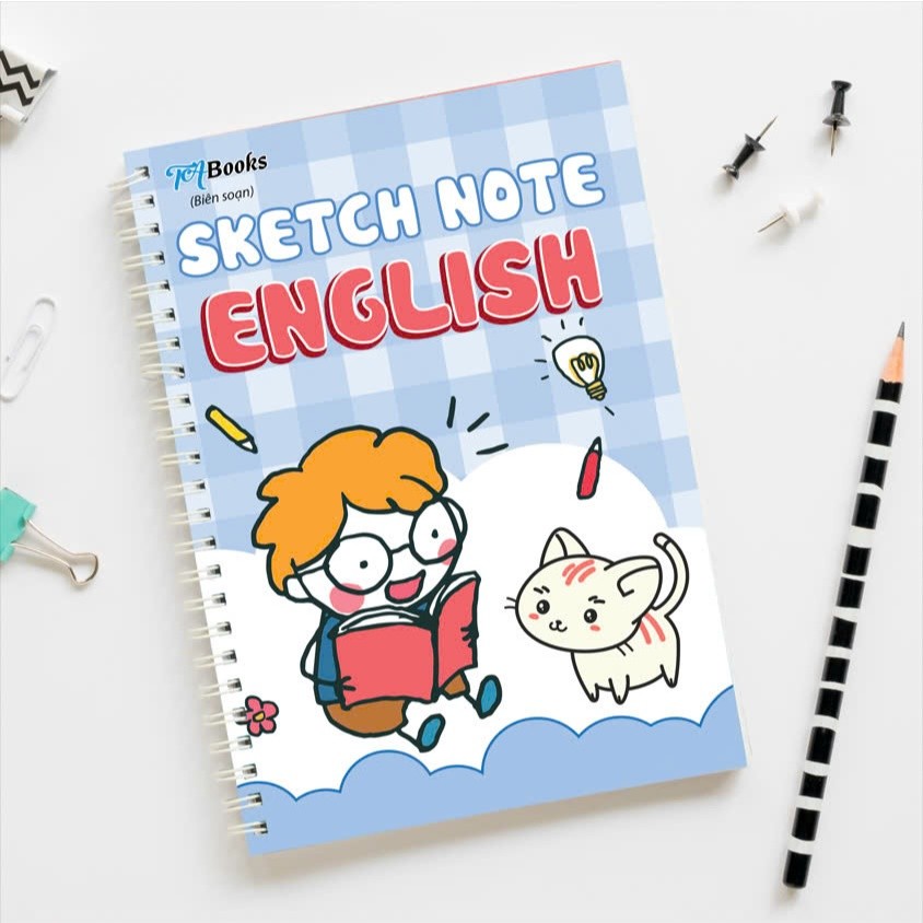 Sổ tay Tiếng Anh ngữ pháp tiện dụng Sketch Note English