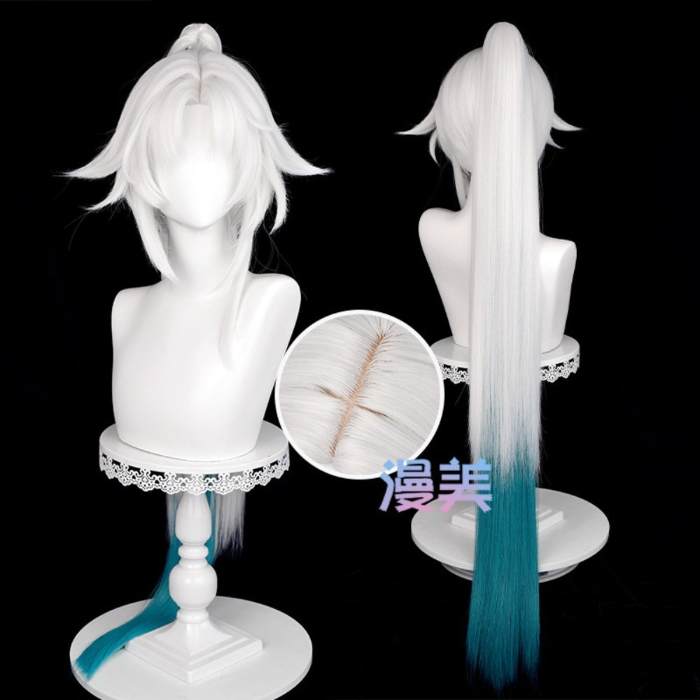 Ice Honkai: Star Rail Feixiao Cosplay - Tóc Giả Dài 105cm Chống Nóng