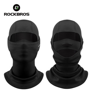  Rockbros Mặt nạ ấm toàn mặt Chống gió thoáng khí Hai lớp Free Size Mềm Balaclava Giữ ấm cổ Thể thao ngoài trời Đi bộ đường dài Thiết bị đi xe đạp mùa đông 