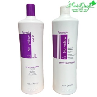 Dầu gội xả tím khử sắc tố vàng Fanola No Yellow 1000mlx2 ( MK )