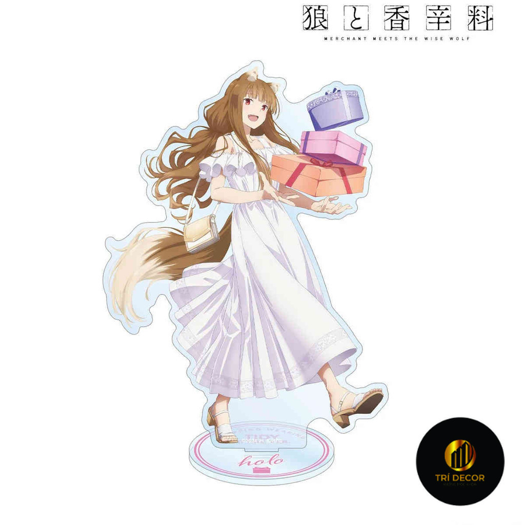 Móc Khoá, Mô Hình Standee Spice and Wolf Trang Trí Bàn Học, Làm Việc