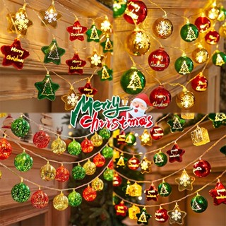  Dây đèn Giáng sinh vui vẻ Cây thông Noel dễ thương Đèn ngủ Giáng sinh Trang trí nhà cửa 