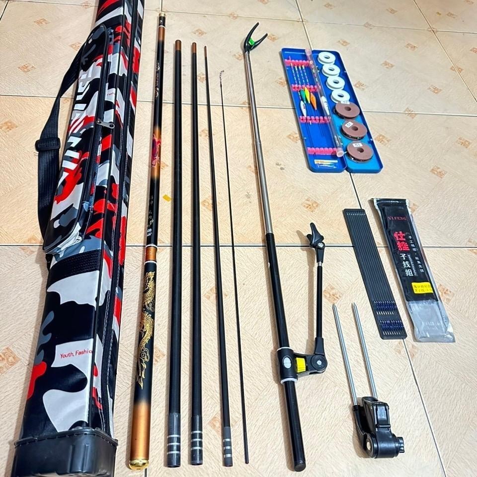 Combo cần câu Đế Vương chư hầu 6h + đầy đủ phụ kiện như hình