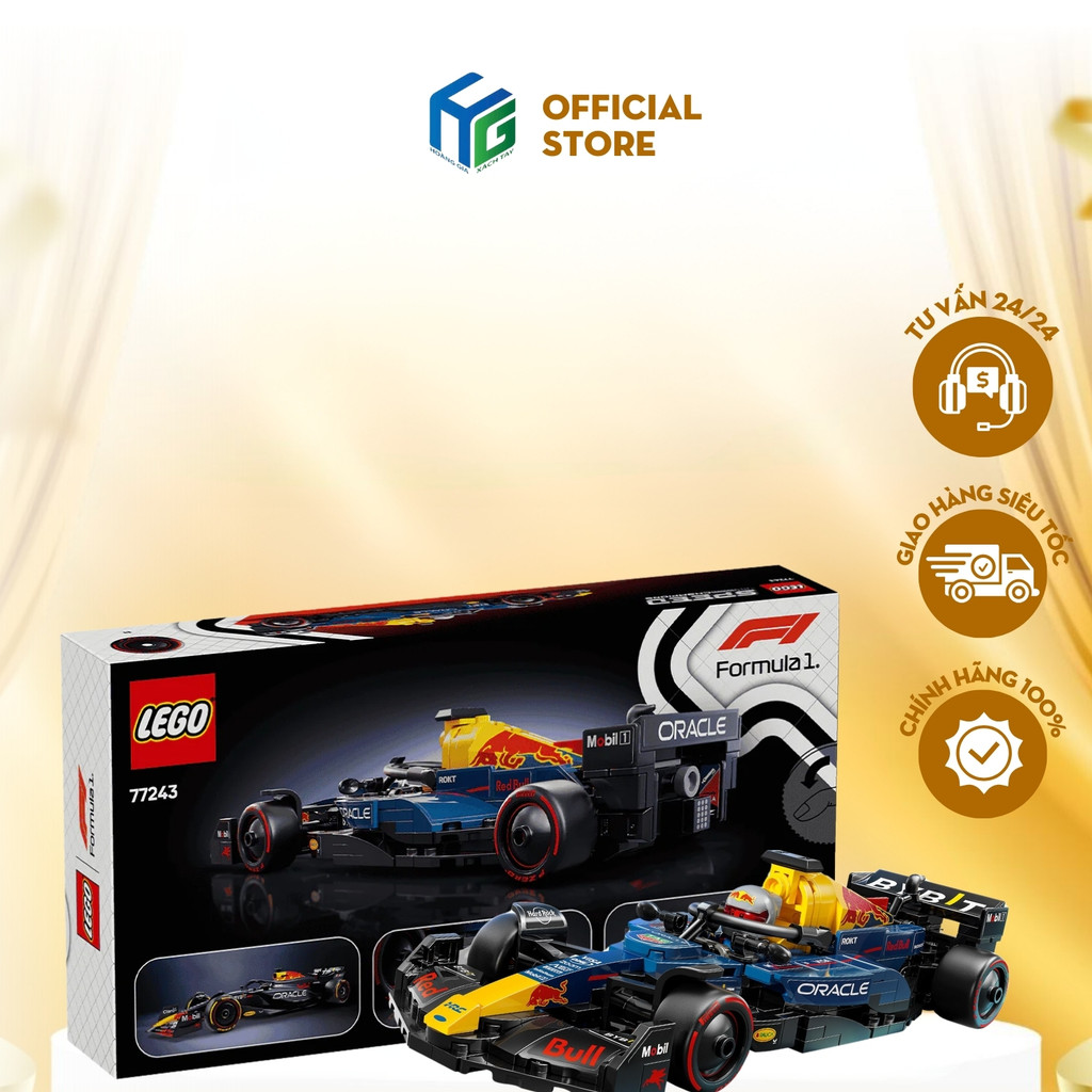 [HOẢ TỐC HCM] LEGO SPEED CHAMPIONS 77243 Đồ Chơi Lắp Ráp Xe Đua Oracle Red Bull Rb20 F1 (251 chi tiế