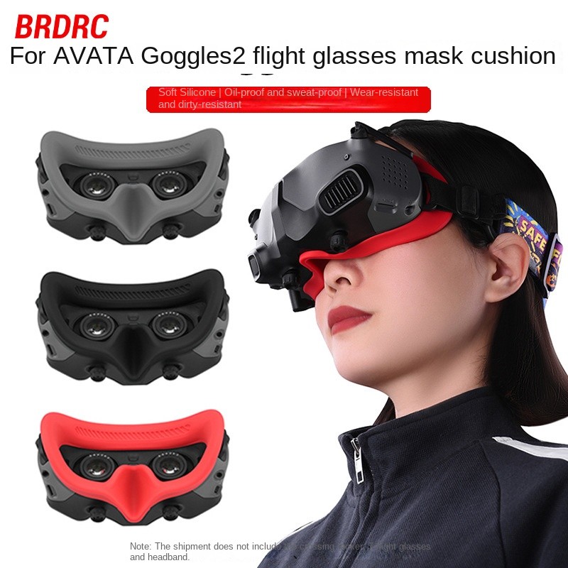 BRDRC phù hợp với miếng lót mặt nạ kính bay DJI AVATA Goggles2 miếng lót bảo vệ mặt nạ máy bay chéo 