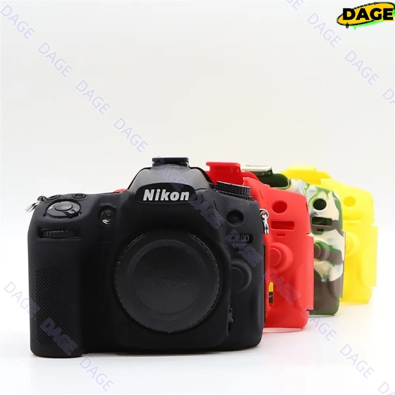 Cod Vỏ bọc cao su silicon mềm Vỏ máy ảnh cho Nikon D7000 Vỏ bảo vệ da cơ thể DAGE
