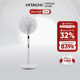 Quạt đứng động cơ DC Hitachi LF-D6RCWM có remote và chế độ AI - Bảo hành 24 tháng