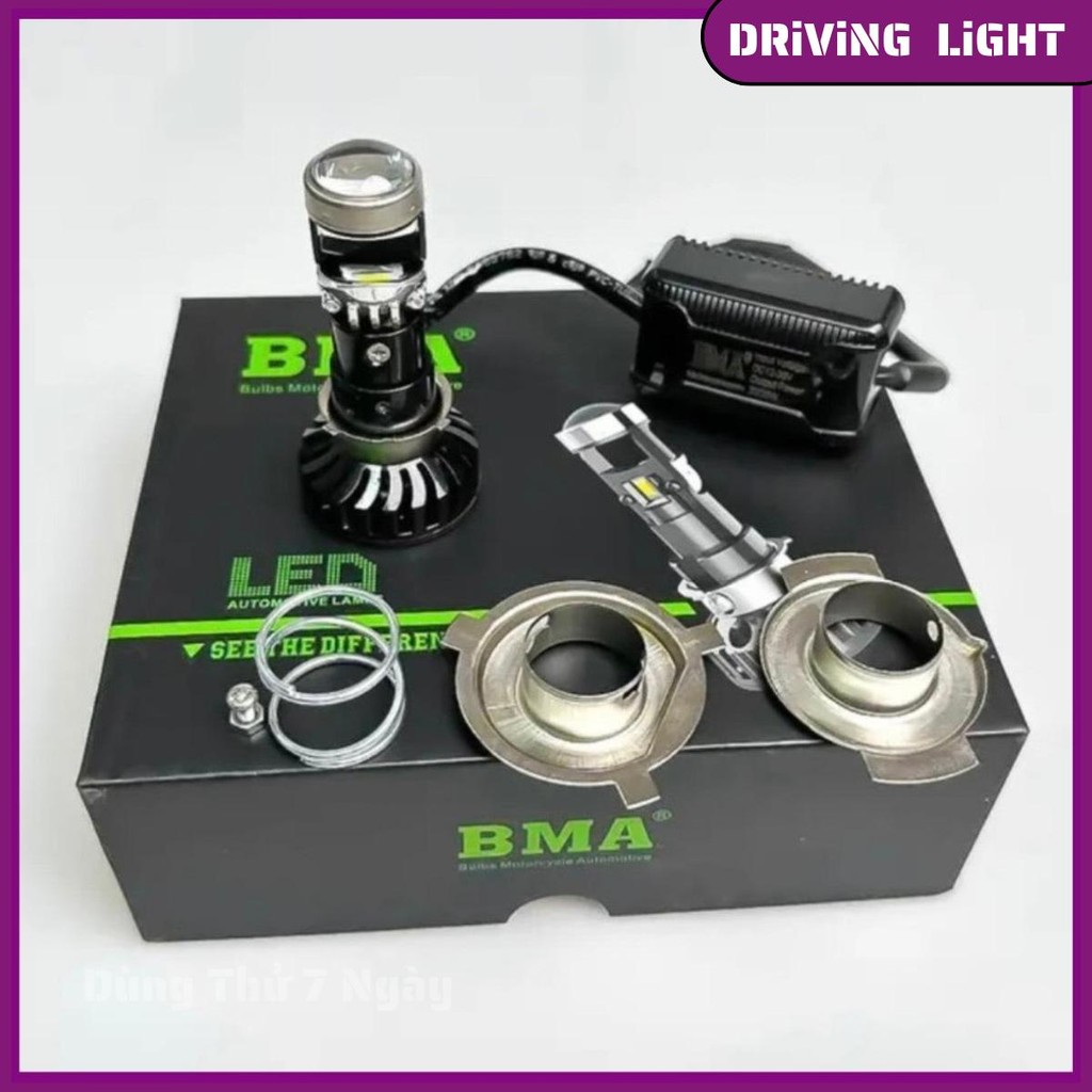 ( M5,H4,H16 ) Đèn Pha Bi Cầu Mini M8C BMA Công Xuất 40W( BẢO HÀNH 12 THÁNG ) Lắp Dream, Wave Nhỏ