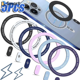 [AM3C] Vòng kim loại tương thích cho iPhone 12-15 Series, Giá đỡ điện thoại siêu mỏng 0,5mm với thiết kế màn hình lụa | Tùy chọn 6 màu & Căn chỉnh sạc an toàn