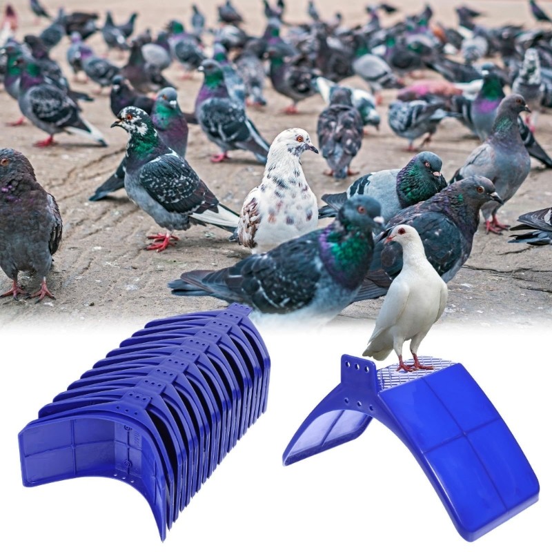YU 15 Chiếc Plastomer Blue Birds Pigeons Resting Stand Frame Dwelling Supply Frame