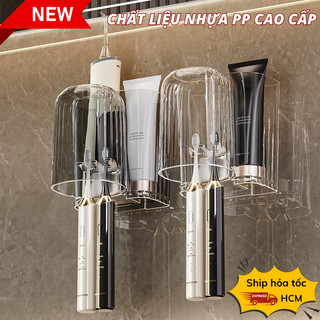 Kệ Bàn Chải Treo Dán Nhựa Trong CM7-11 Sang Xịn Ngăn Nắp