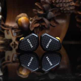 Tai nghe điều khiển động màng KEFINE Klean 10mm DLC có dây đồng mạ bạc có độ bền cao cho tín hiệu sạch