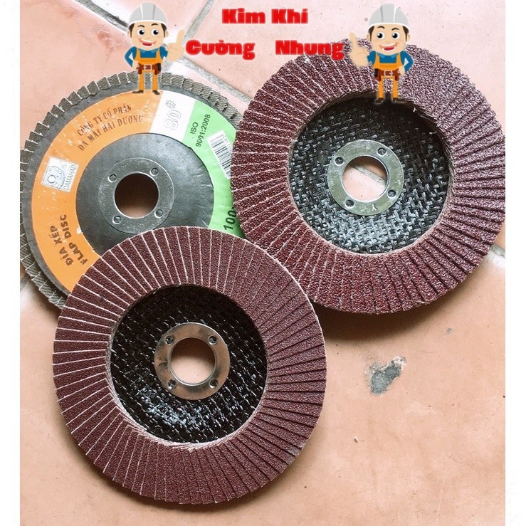 3 cái Giáp xếp- nhám xếp fi 100mm