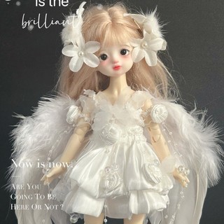 Bjd1 / 6 Váy Búp Bê Trắng Bud Váy Búp Bê Sáu Điểm Váy Cổ Tích Dễ Thương
