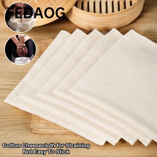 Khăn phô mai FEDAOG, Vải tái sử dụng Dụng cụ lọc bia, Vải hấp bông vuông bền để lọc