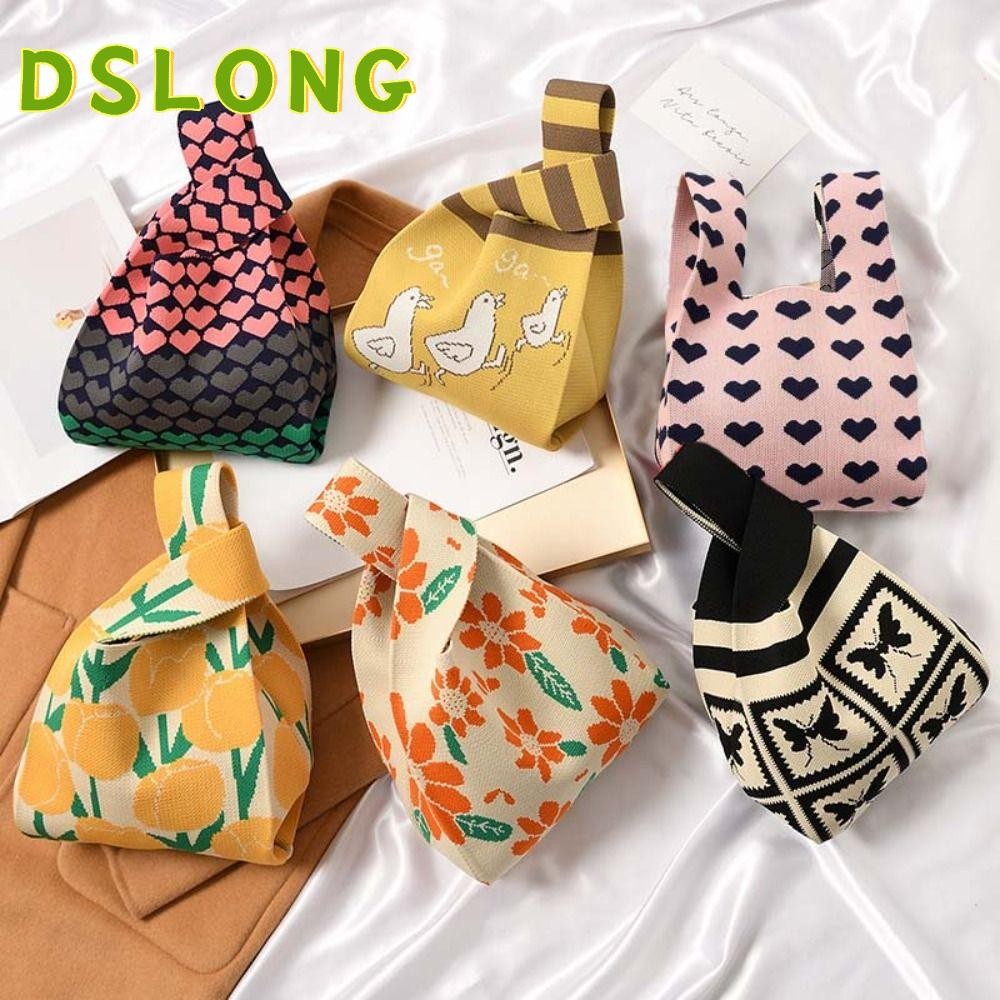 DSLONG Túi Xách Đan Len Đeo Chéo Thời Trang Nữ
