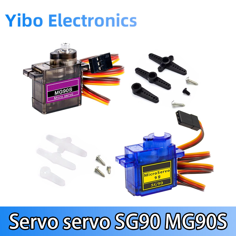 Bánh lái Servo SG90 MG90S 9g Bánh lái 450 Máy chủ ô tô trực thăng 180 độ 360 độ