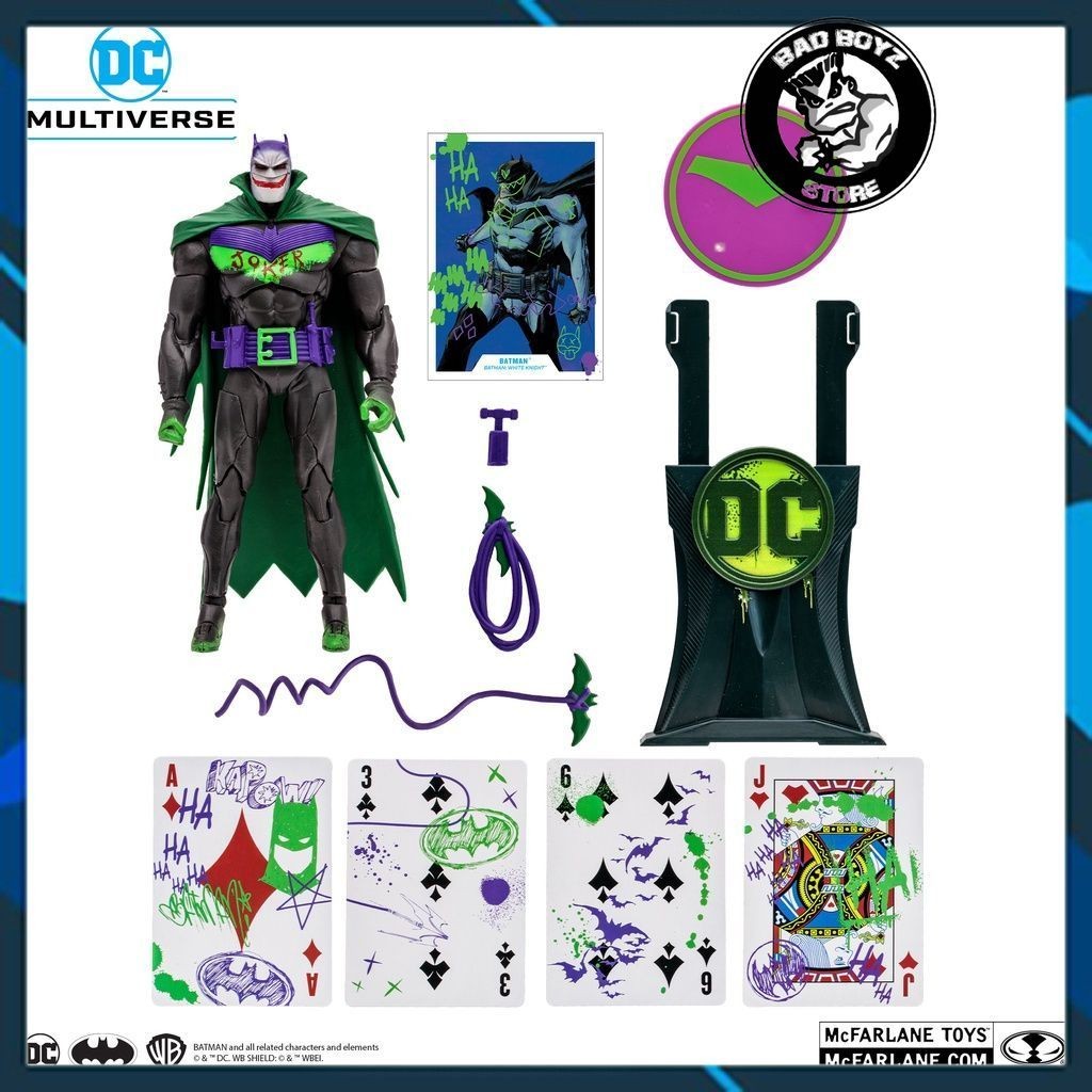 Mô hình McFarlane 🦇 DC Multiverse 7-inch 🦇 Batman: White Knight - Batman Jokerized (Target Exclusive